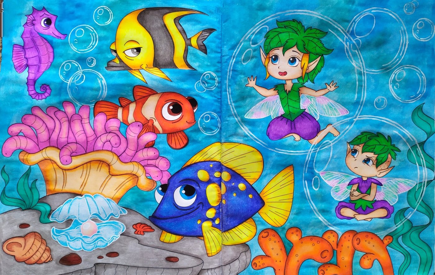 Работа от Daria_colloring_hobby