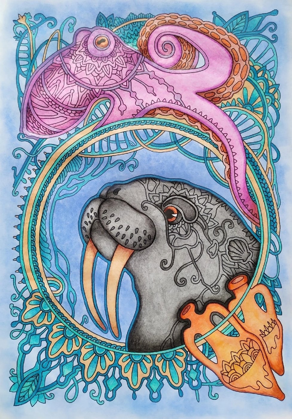 Работа от Daria_colloring_hobby