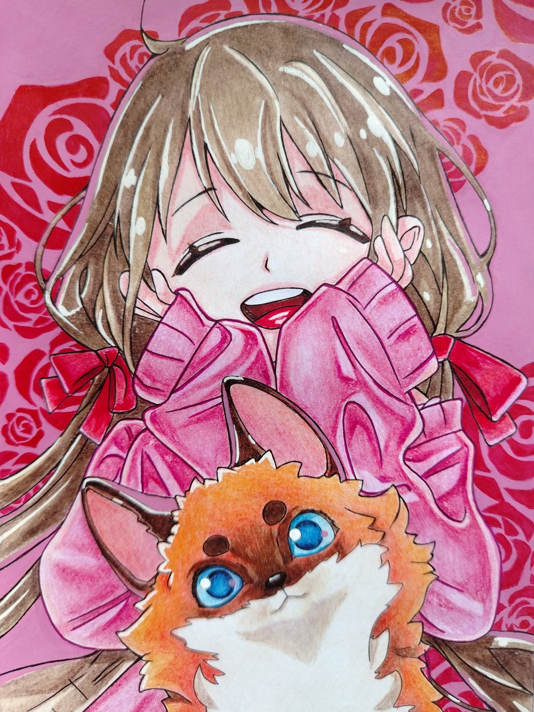 Девочка и лиса от ArtNana