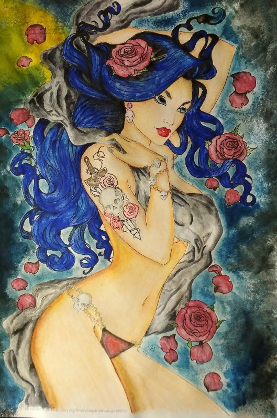 Синяя волоса красавица от VikaS