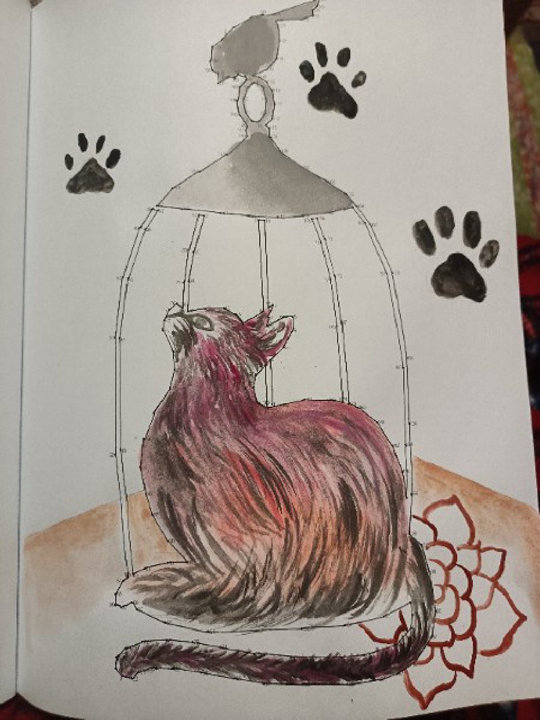 Котик в клетке от VikaS (1/2)