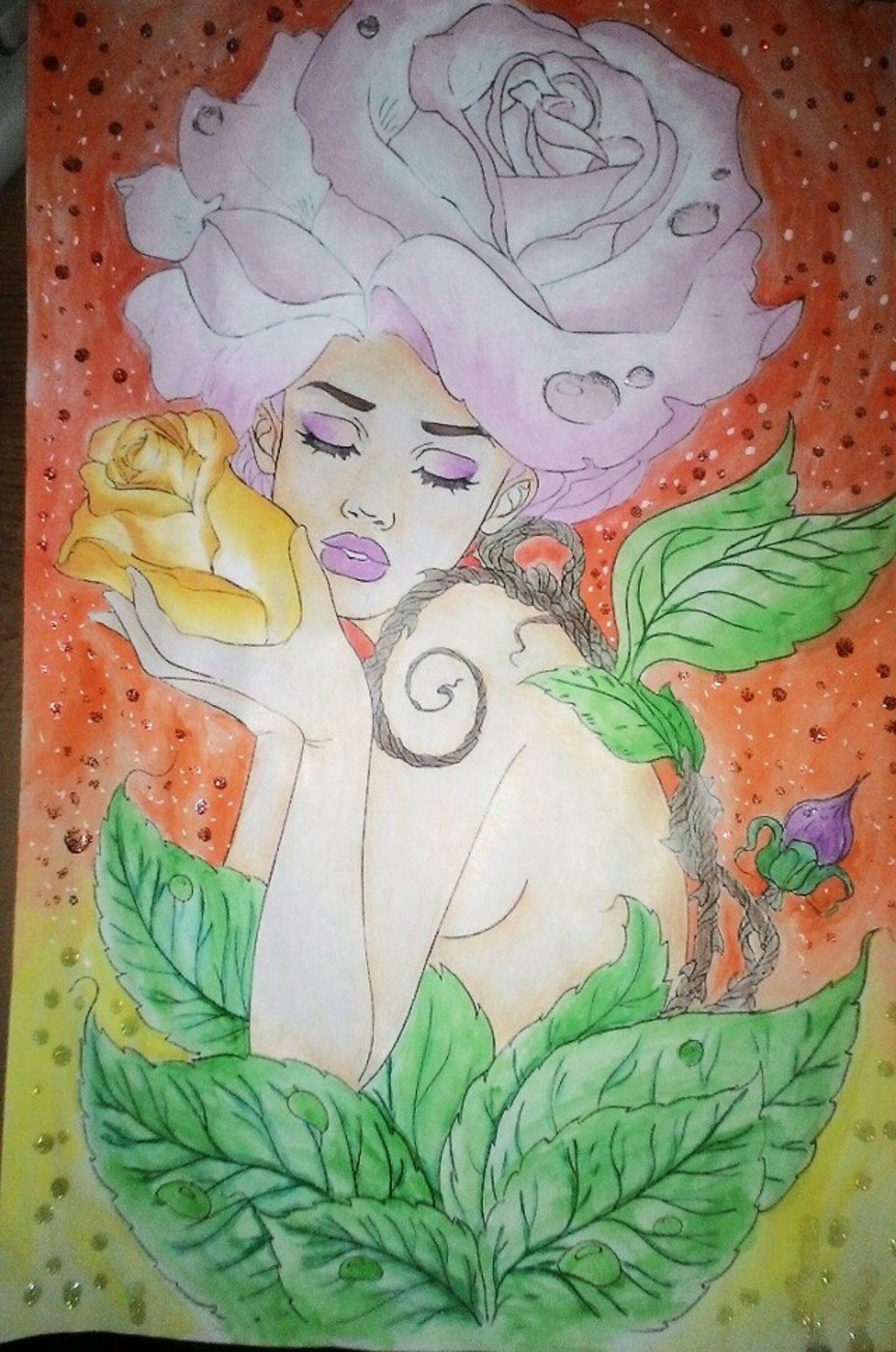 Девушка с розами от VikaS