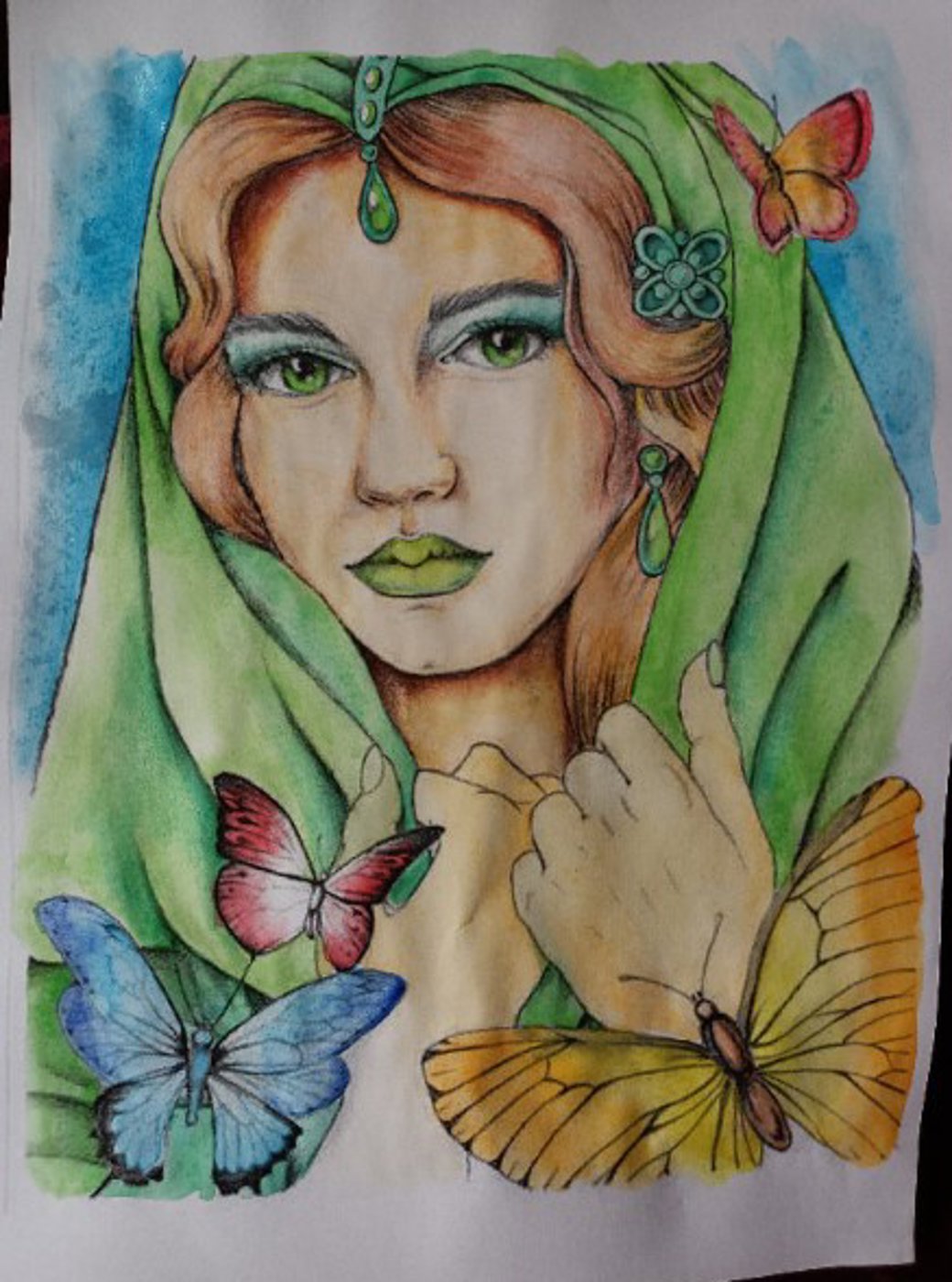 Девушка и бабочки от VikaS