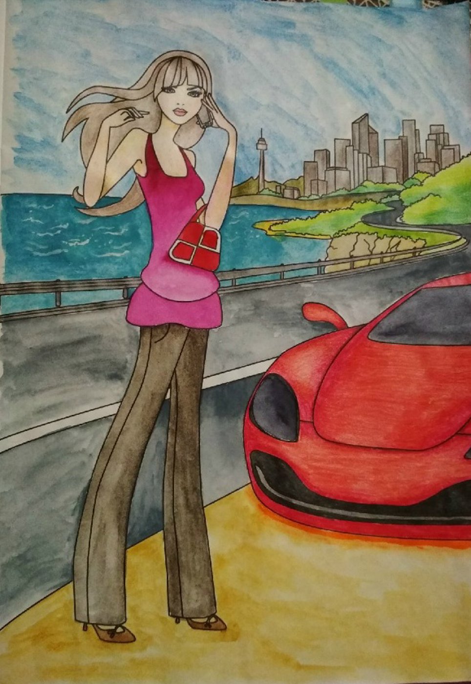 Девушка и машина от VikaS