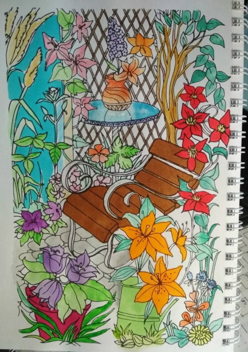 Лавочка и сад от VikaS