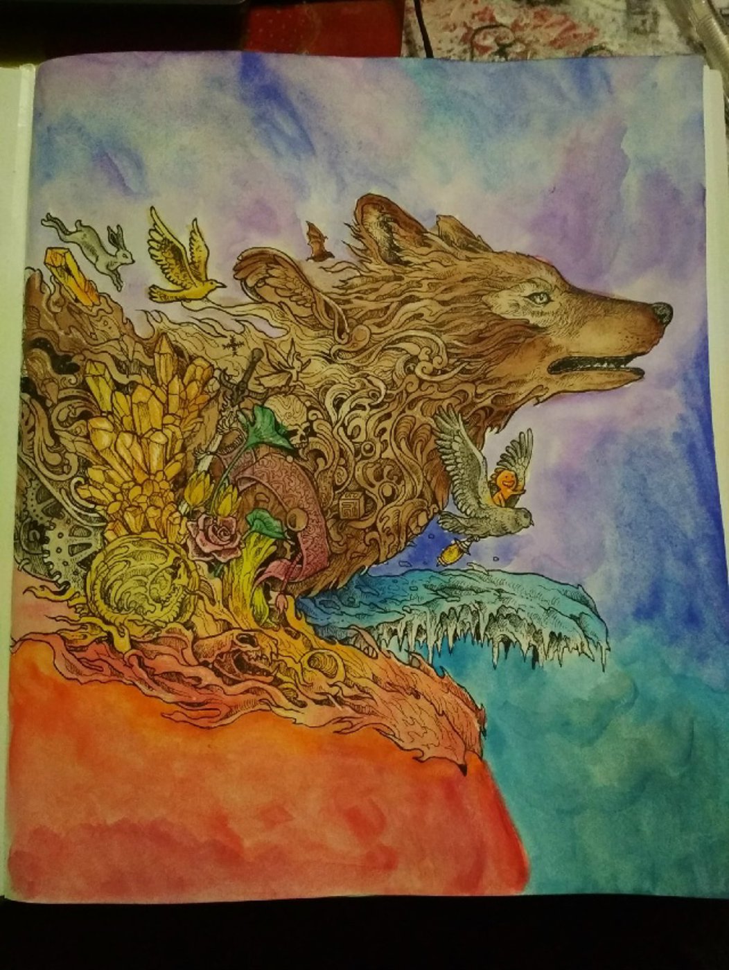 Огонь и лёд волк от VikaS