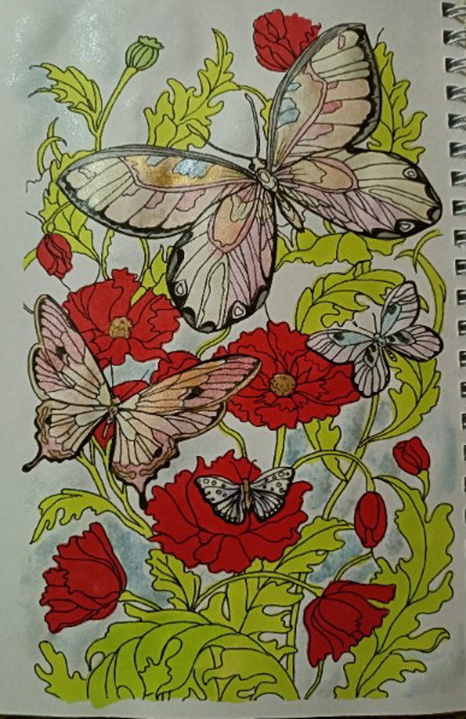 Бабочки с цветами от VikaS