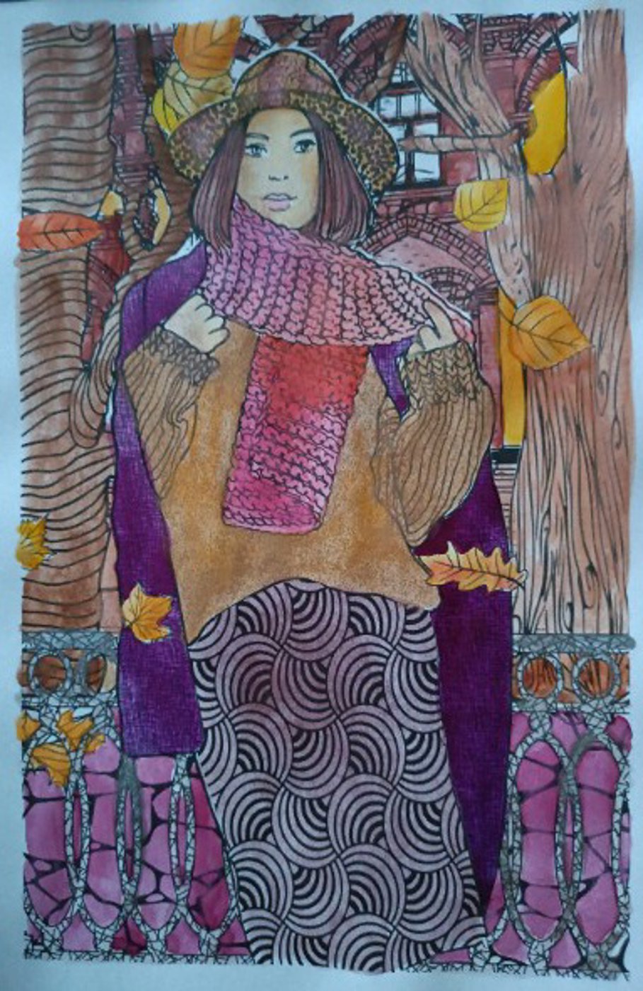 Девушка осенью от VikaS