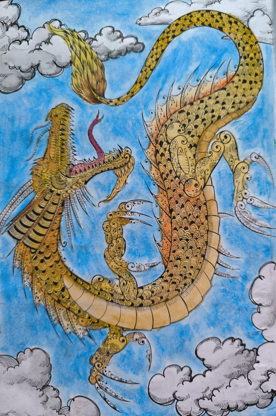 Дракон золотой от VikaS