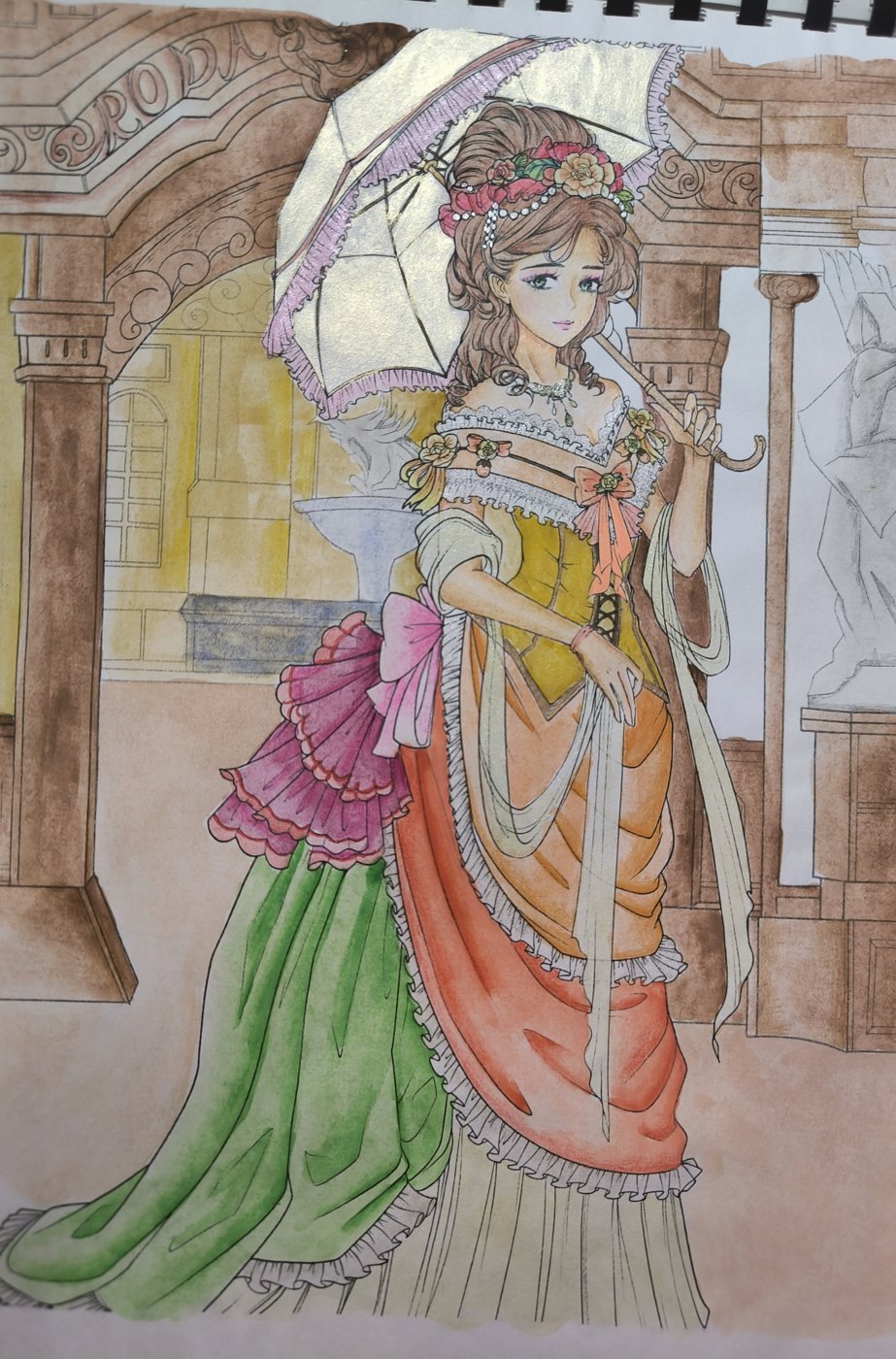 Девушка зонтом от VikaS