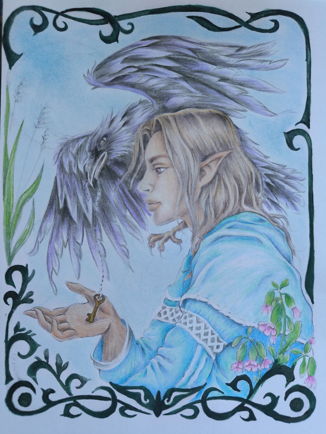 Эльф и ворон от VikaS