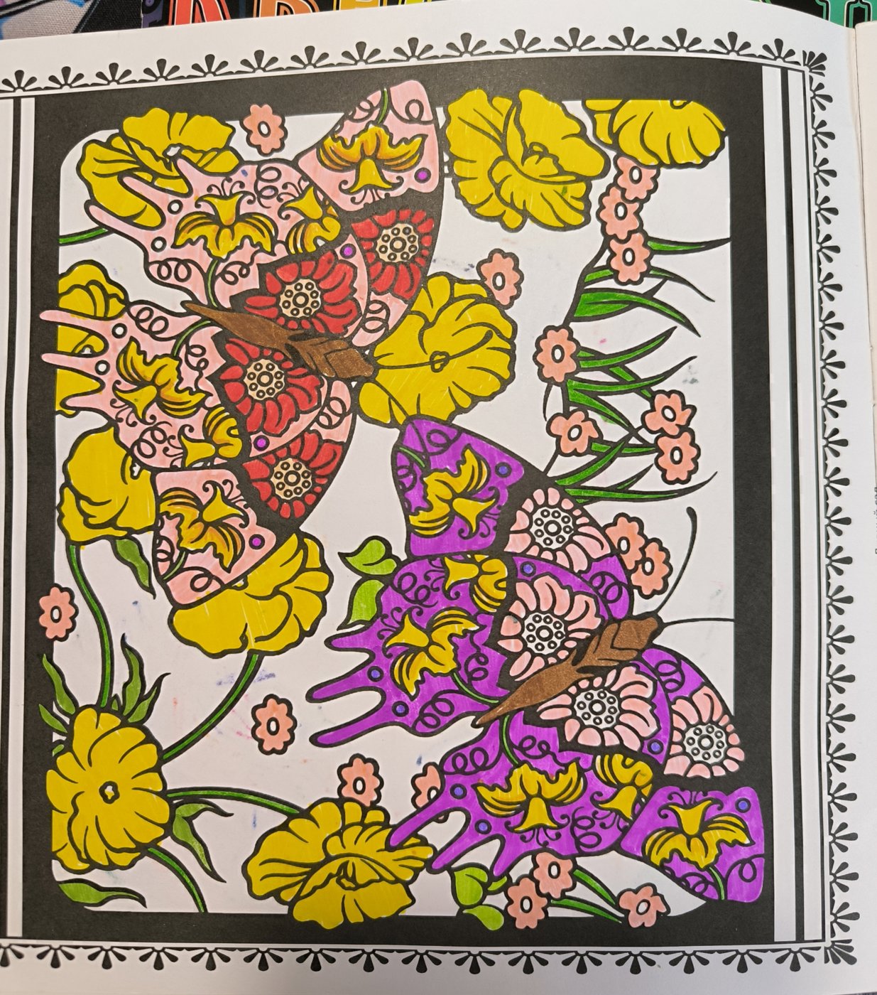 Бабочка с цветами от VikaS