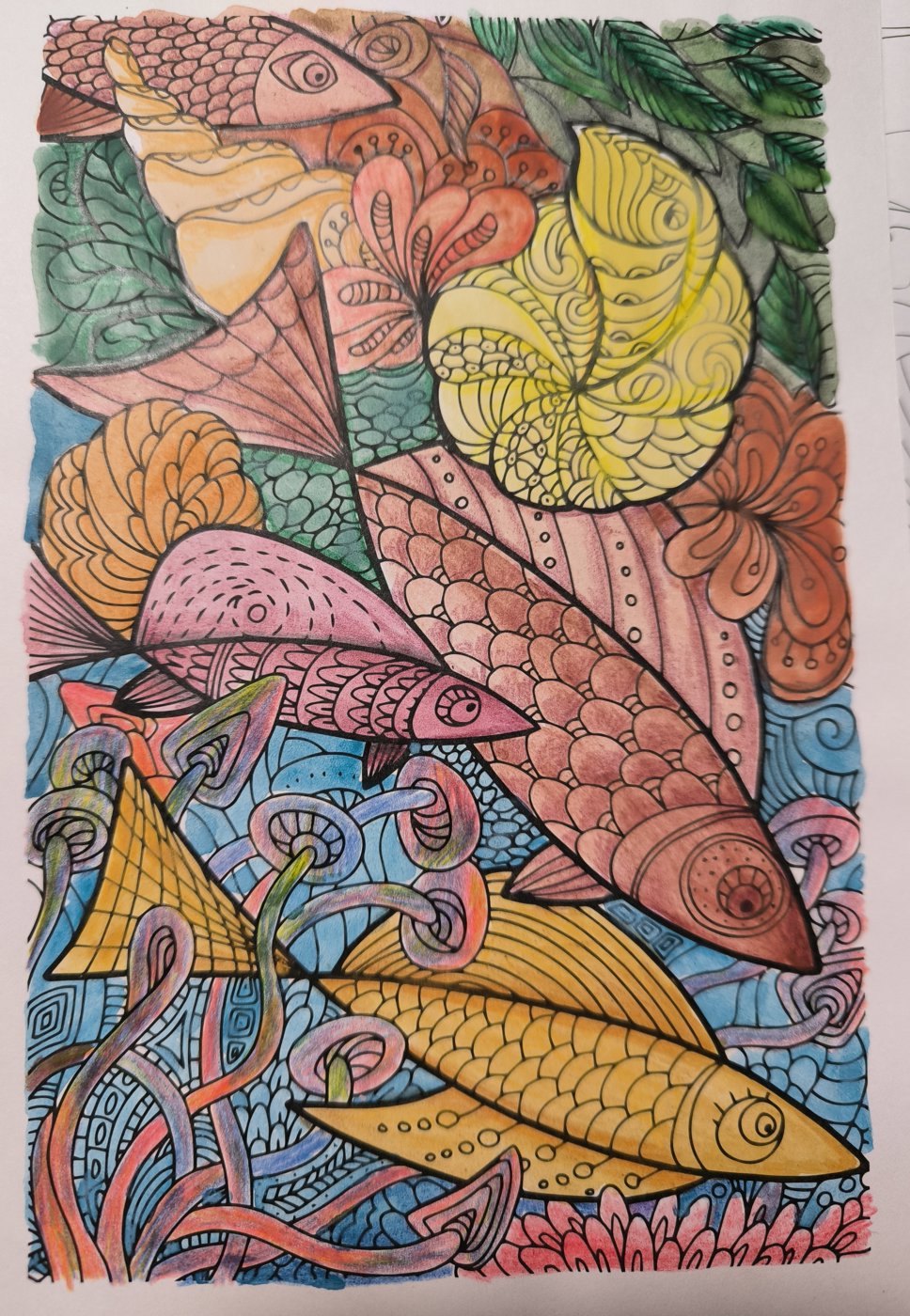 Рыбки и узор от VikaS