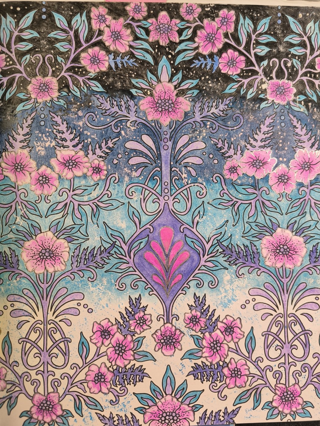 Цветы и узор от VikaS