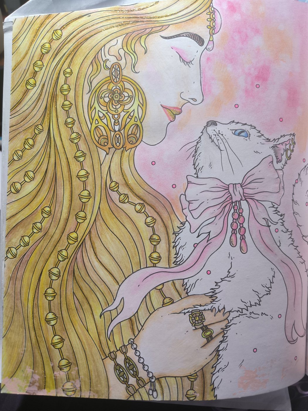 Девушка и кошка от VikaS