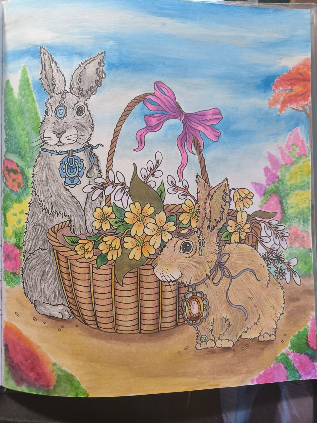 Зайки с карзинкой от VikaS