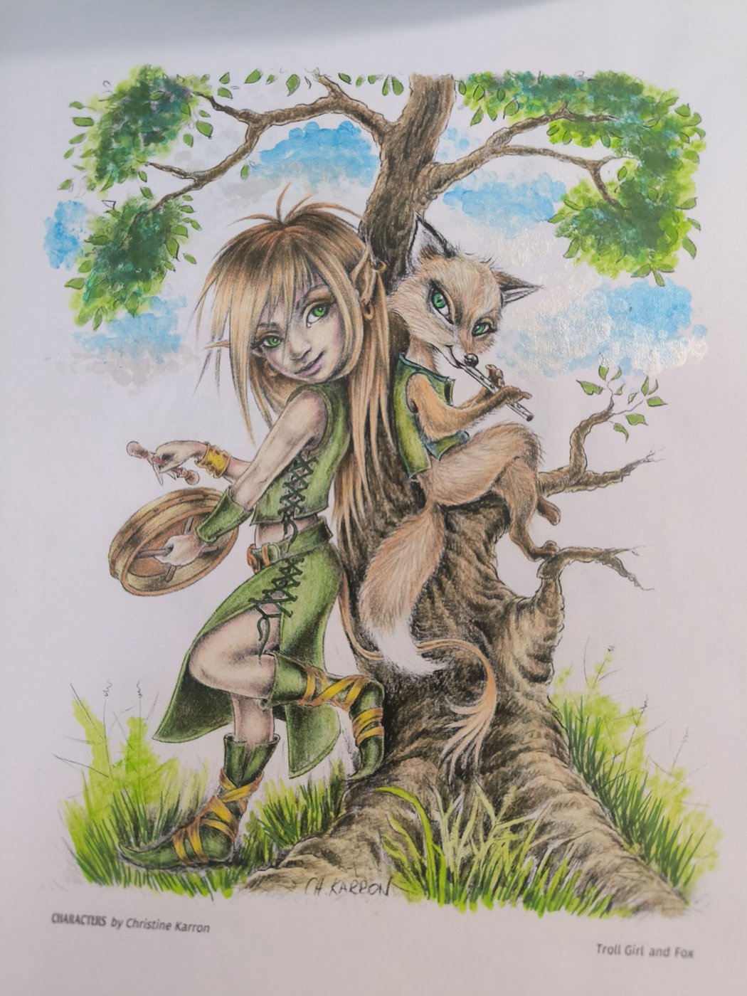 Эльфийка и лиса от VikaS