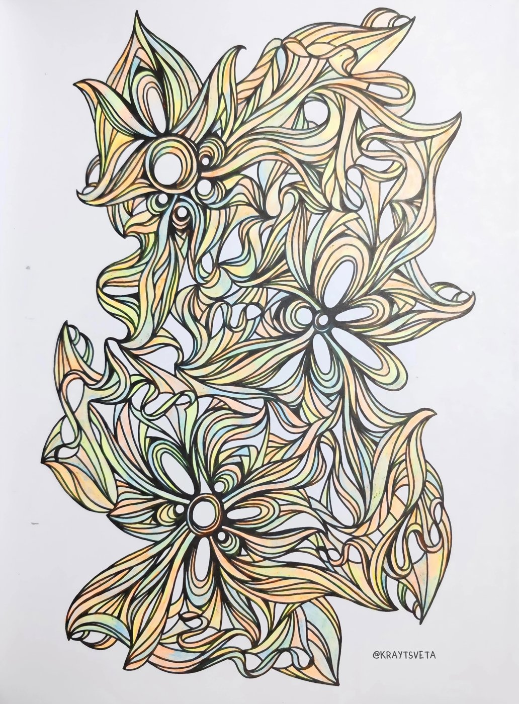 Абстрактные цветы от KrayTsveta