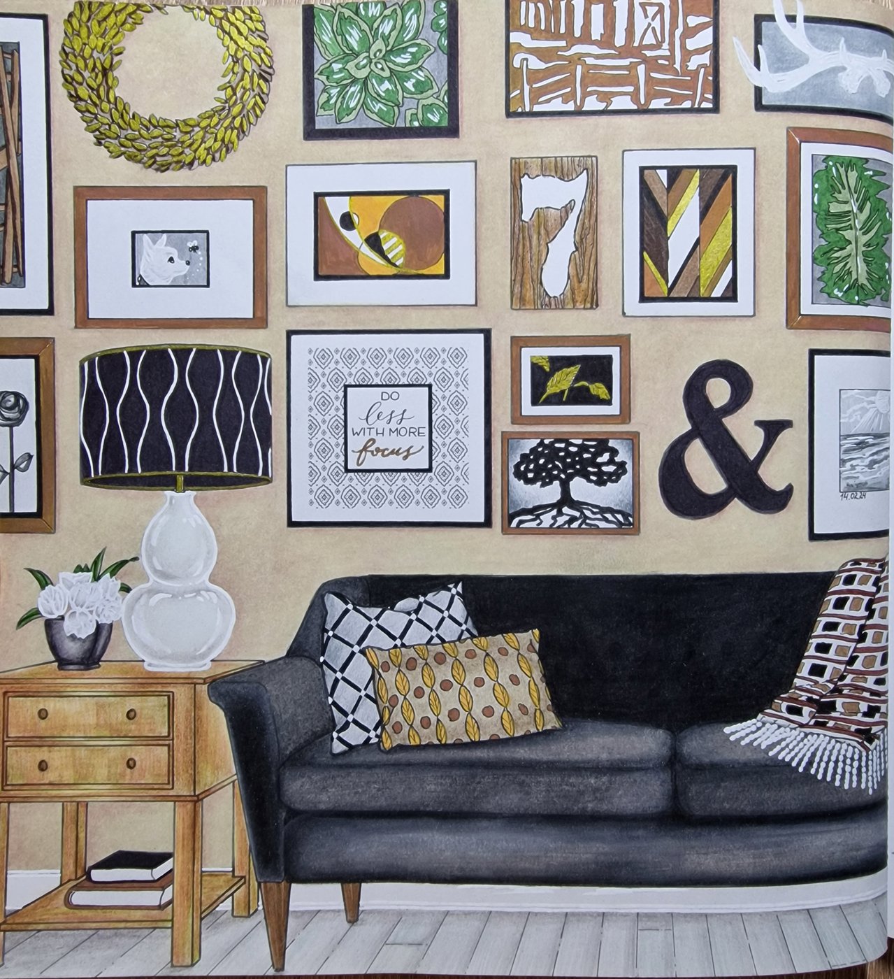 Wand Bilder от Coloring with Marina