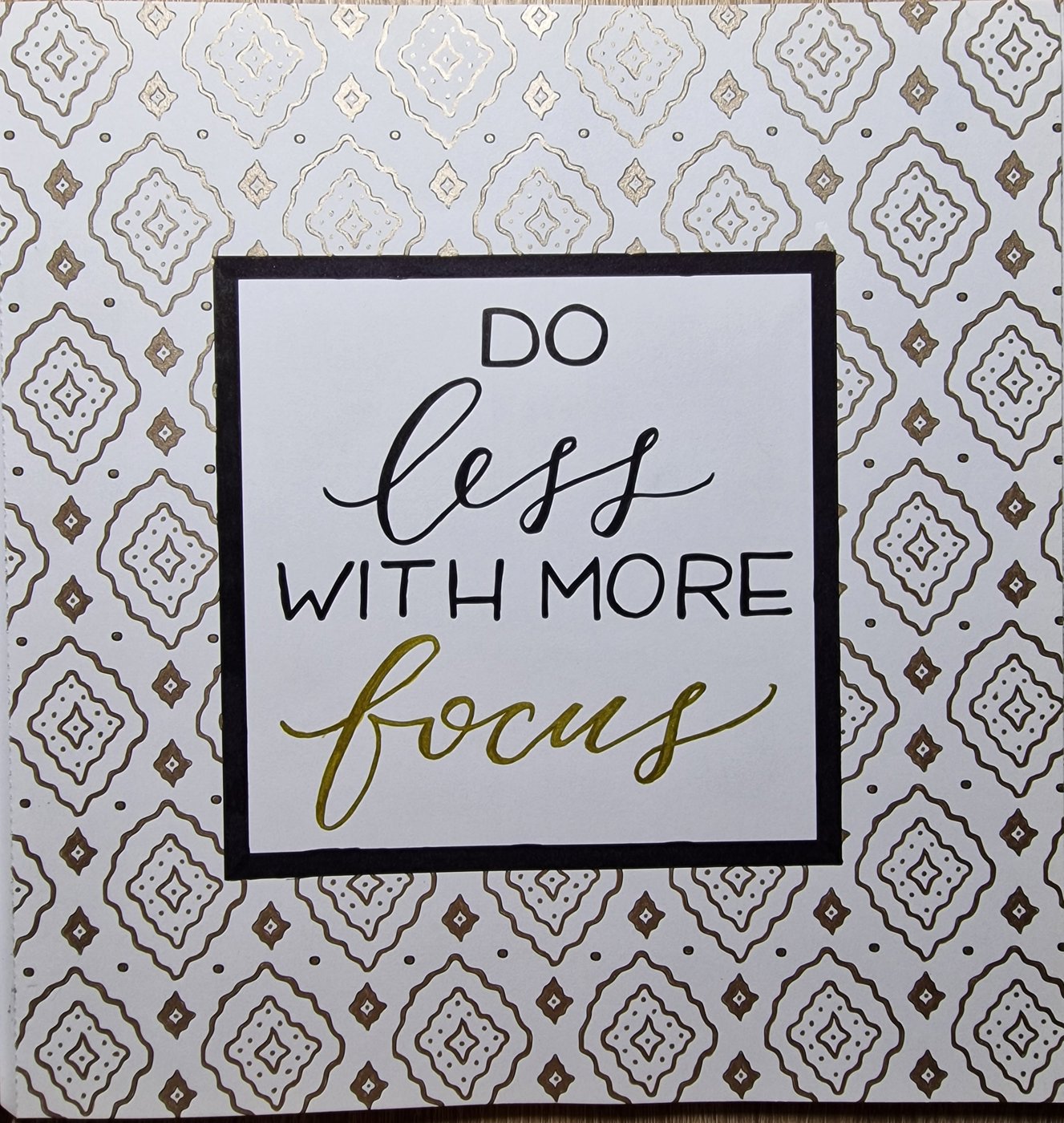 Do less with more focus от Coloring with Marina