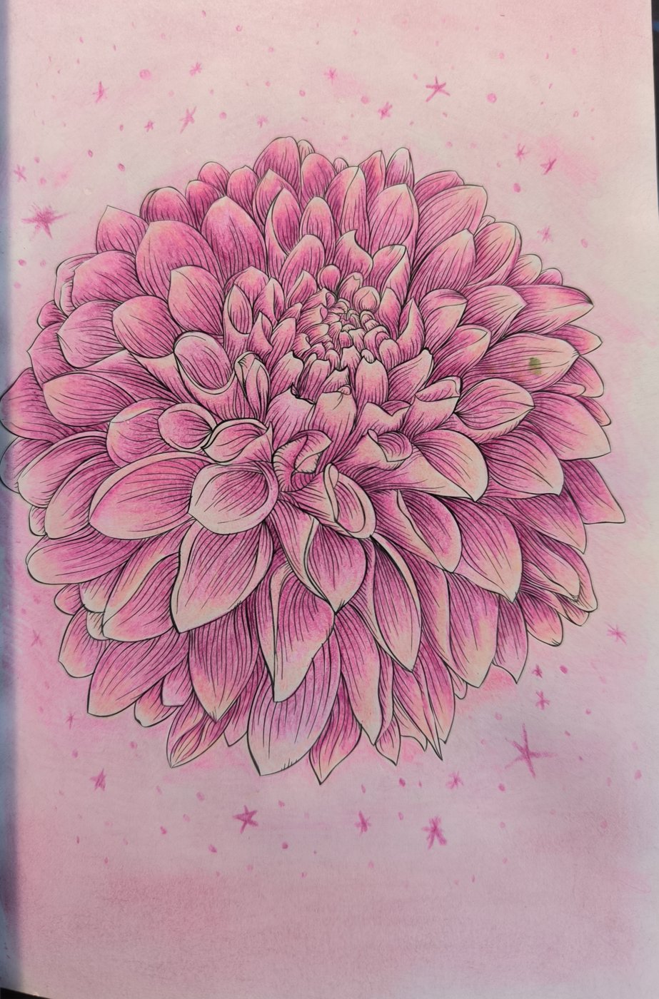 Розовый цветок от VikaS