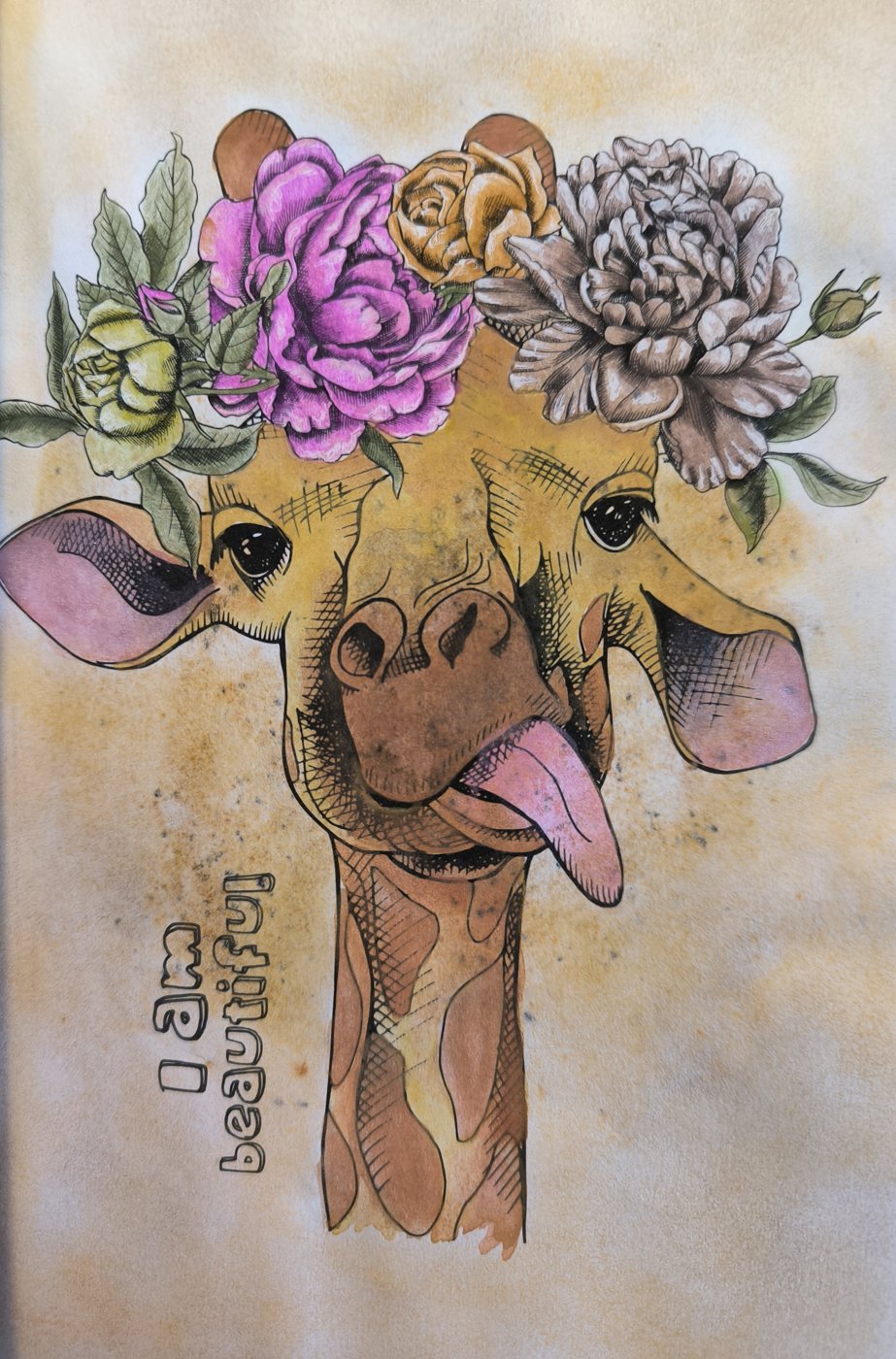 Жираф цветами от VikaS