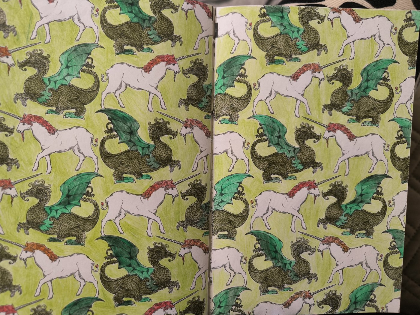 Дракон и единорог от VikaS