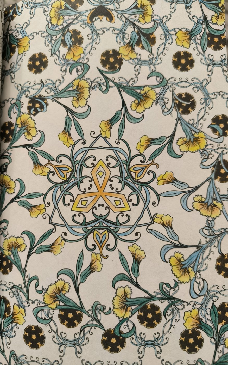 Цветы и узор от VikaS