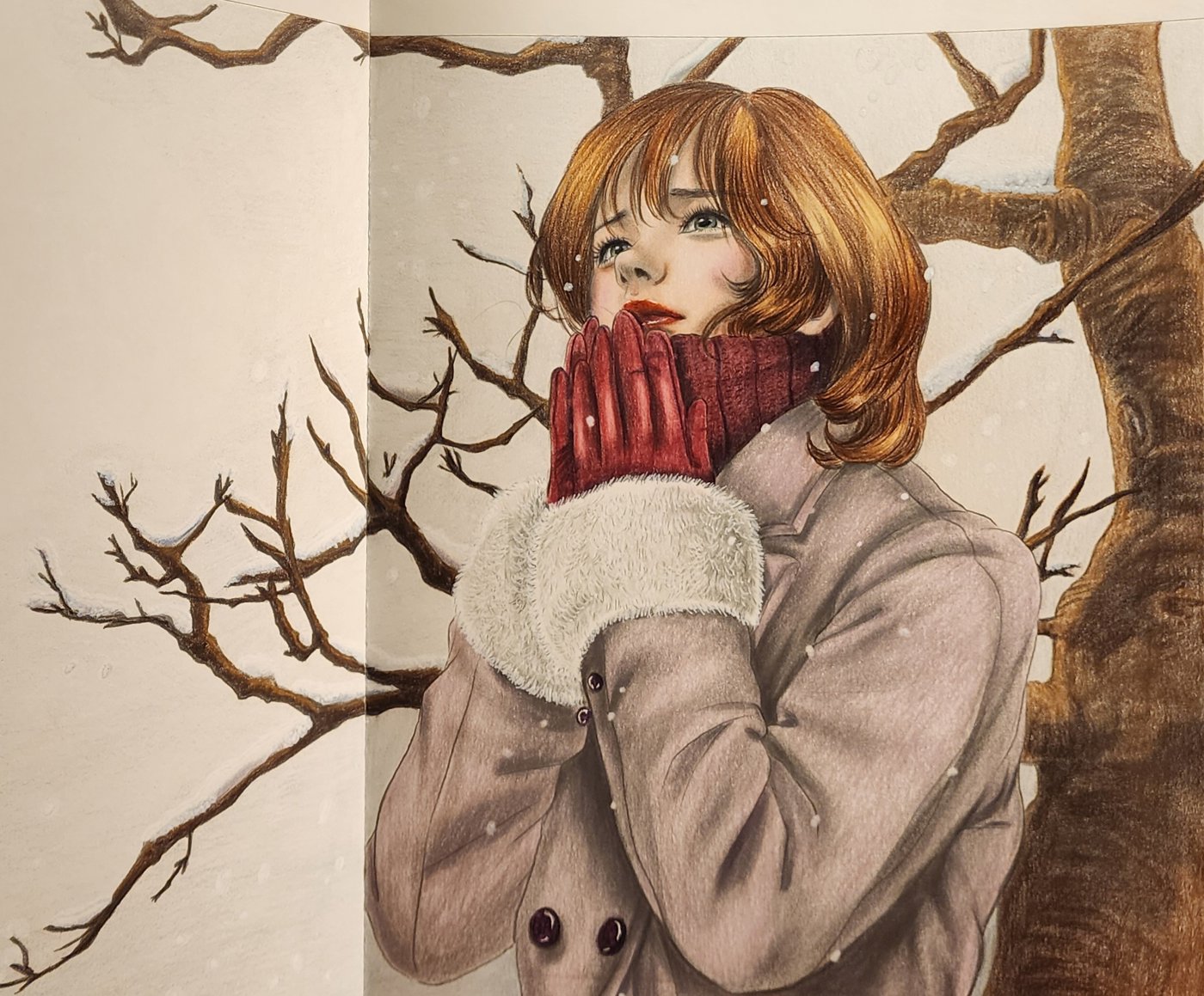 Девушка зимой от Allitera