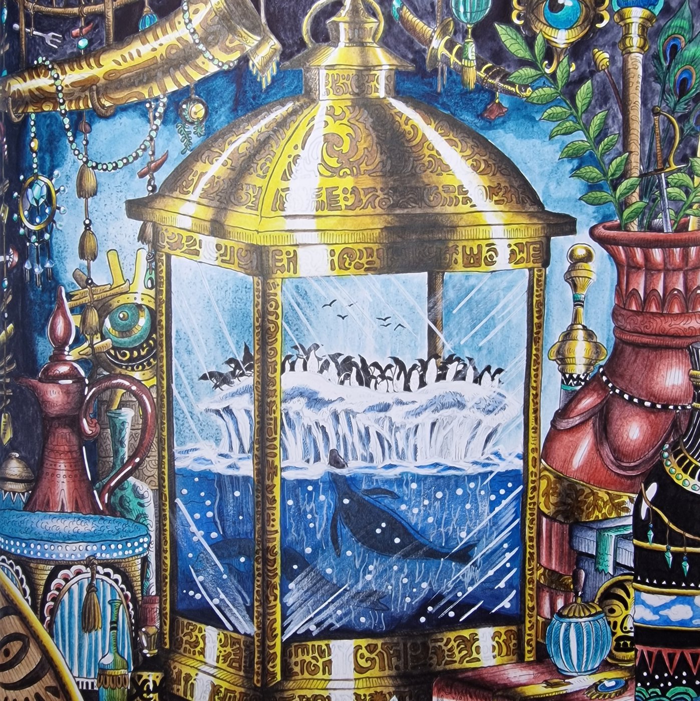 A lantern от Coloring with Marina