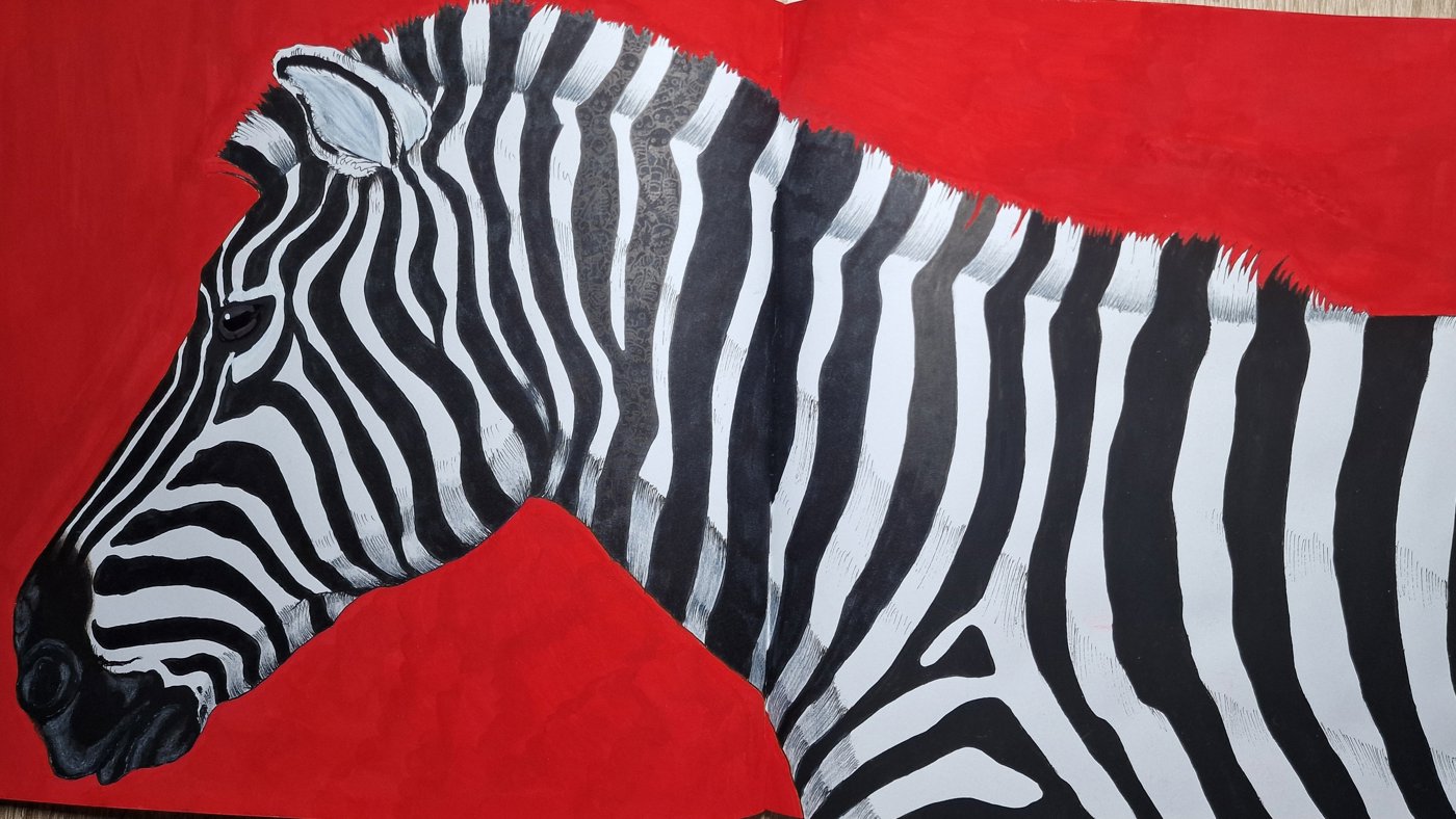 Зебра от Coloring with Marina