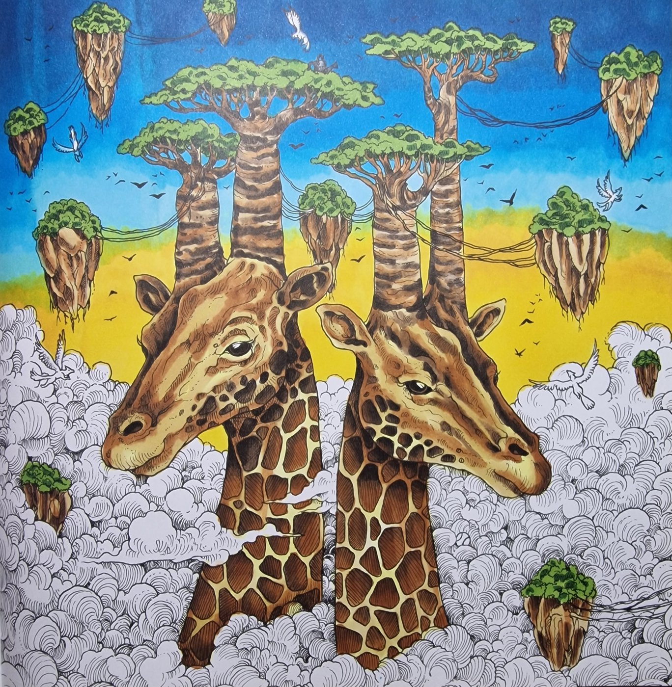 Жирафы от Coloring with Marina
