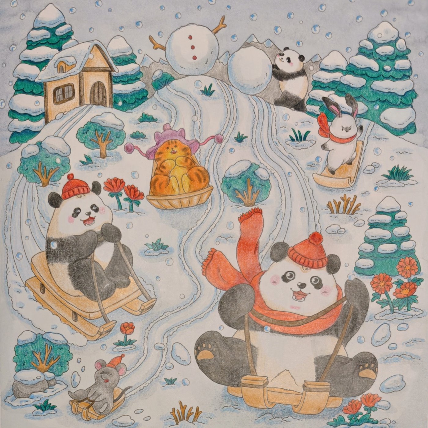 Катание на санках от Helena DevLin