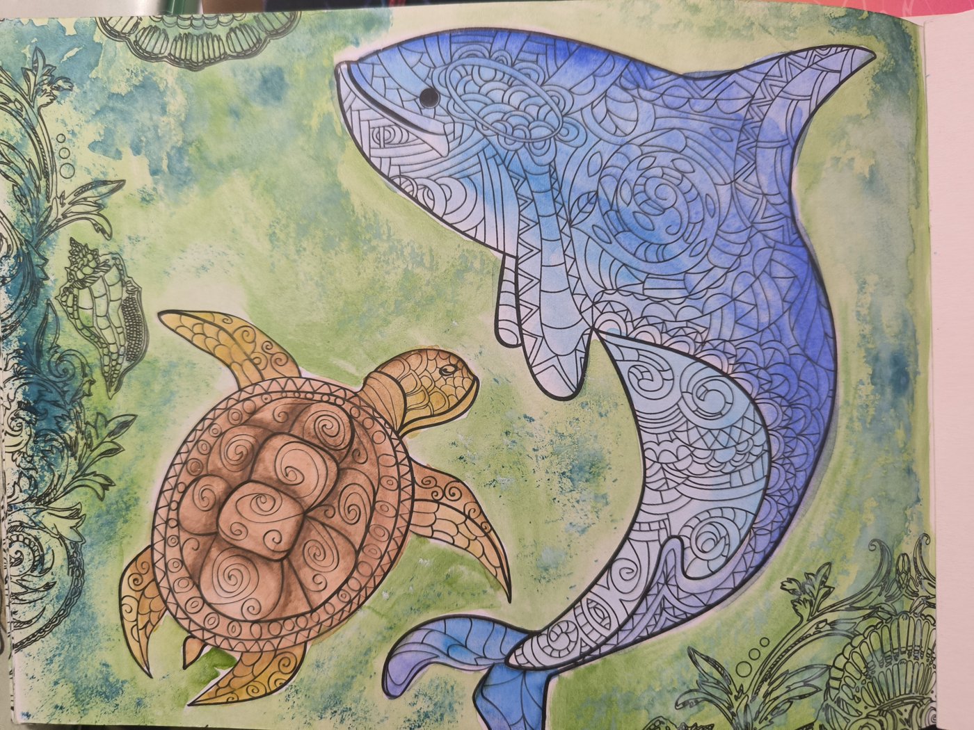 Черепашка и дельфин от VikaS