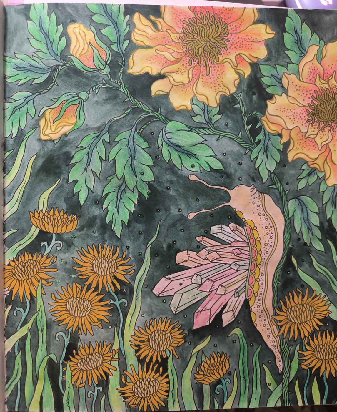 Улитка с цветами от VikaS