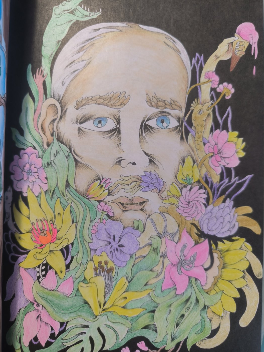 Дедушка с цветами от VikaS