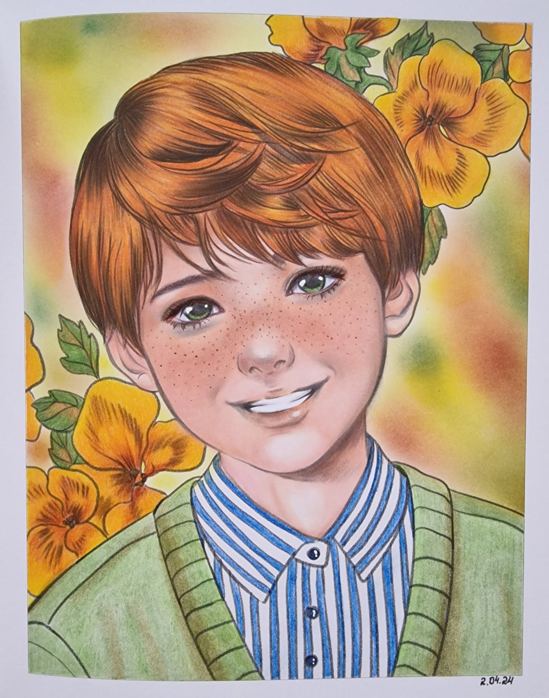 Redhead boy от Coloring with Marina