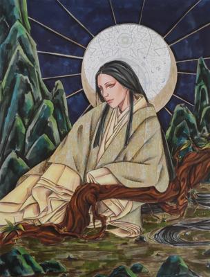 Аматерасу в небесном гроте от Лилин