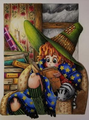 Ведьмочка от Irina_coloring_hobby