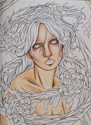 WIP Девушка от Coloring with Marina