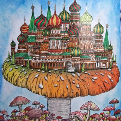 A toadstool от Coloring with Marina