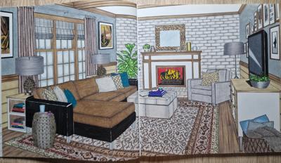 Living room от Coloring with Marina