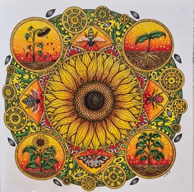 Подсолнух 🌻 от Coloring with Marina