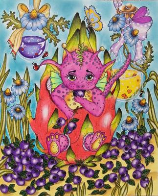 Дракончик от Coloring with Marina