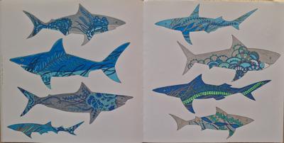 Акулы от Coloring with Marina