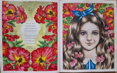 Girl with a blue band от Coloring with Marina