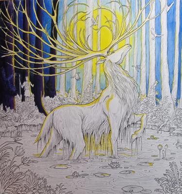 Олень от Coloring with Marina