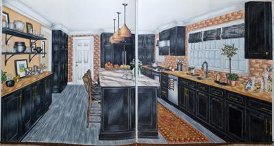 Black Kitchen от Coloring with Marina