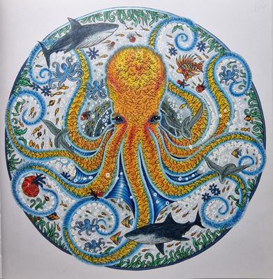 Осьминог 🐙 от Coloring with Marina