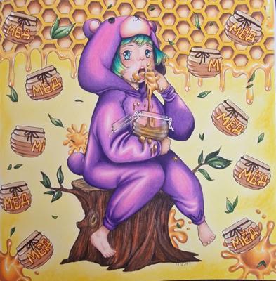 Мёд 🍯 от Coloring with Marina